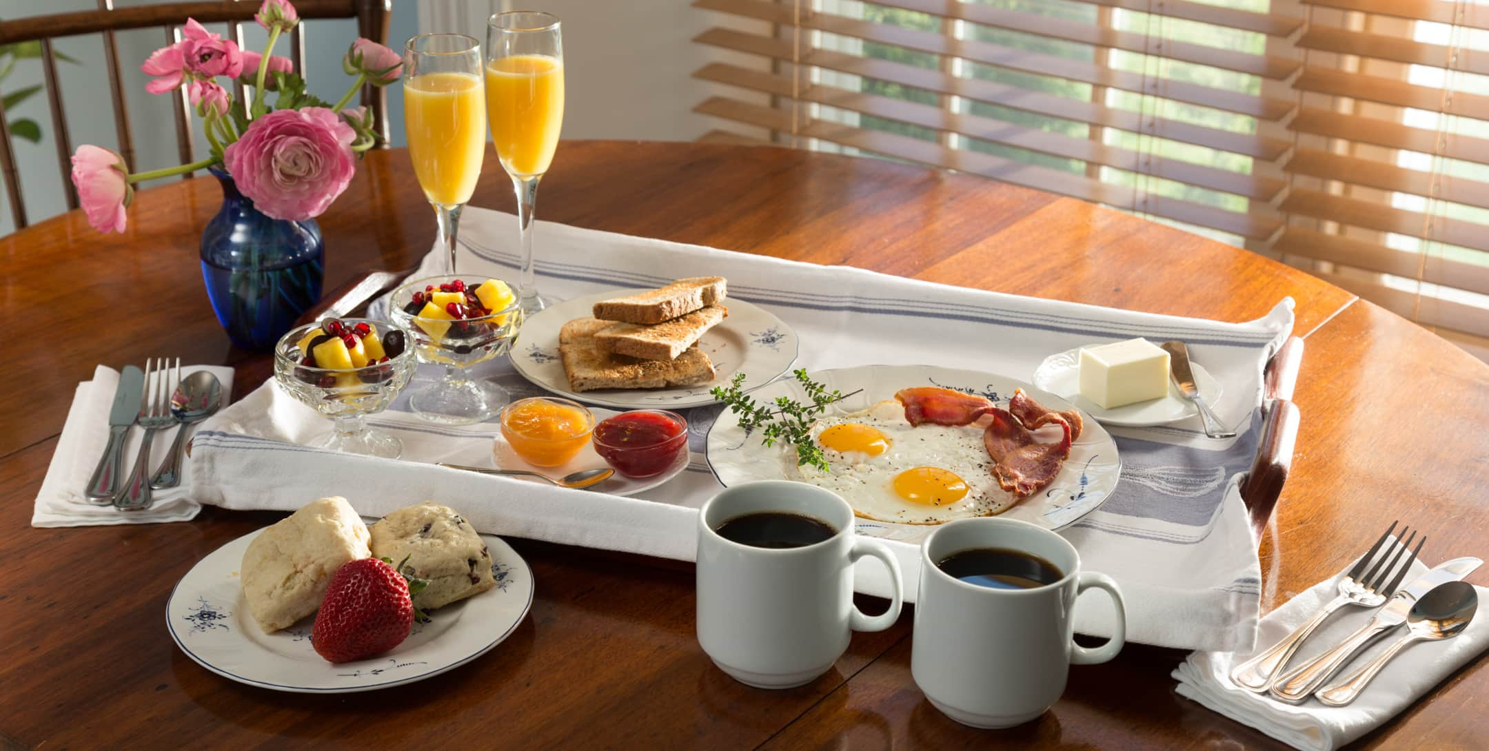 Breakfast in the Sunrise in the Garden Cottage at Brampton 1860