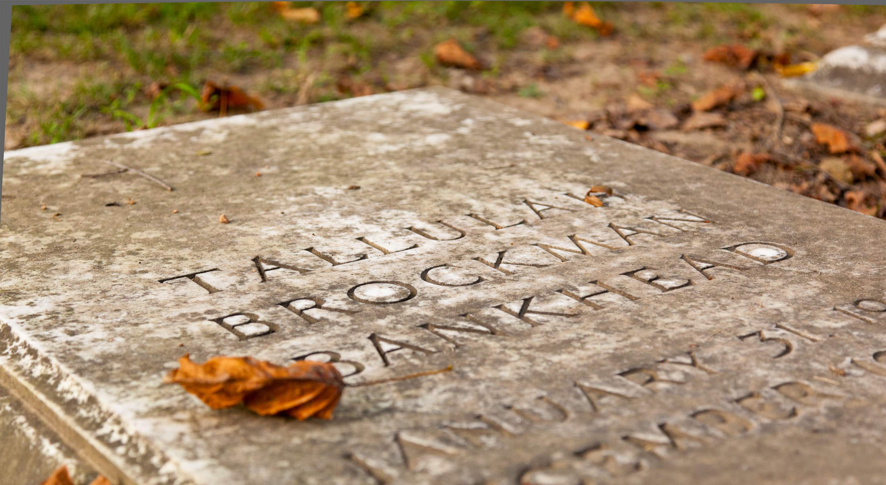 headstone in Chestertown cemetery