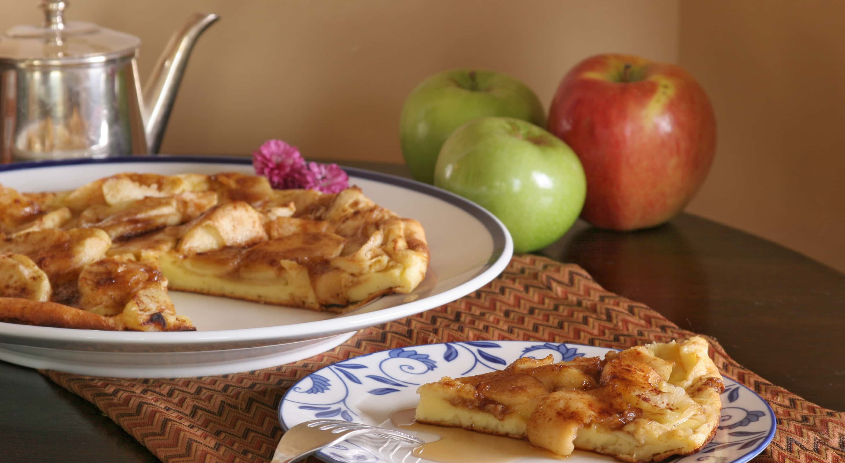 Apple tart and tea at our historic Maryland B&B