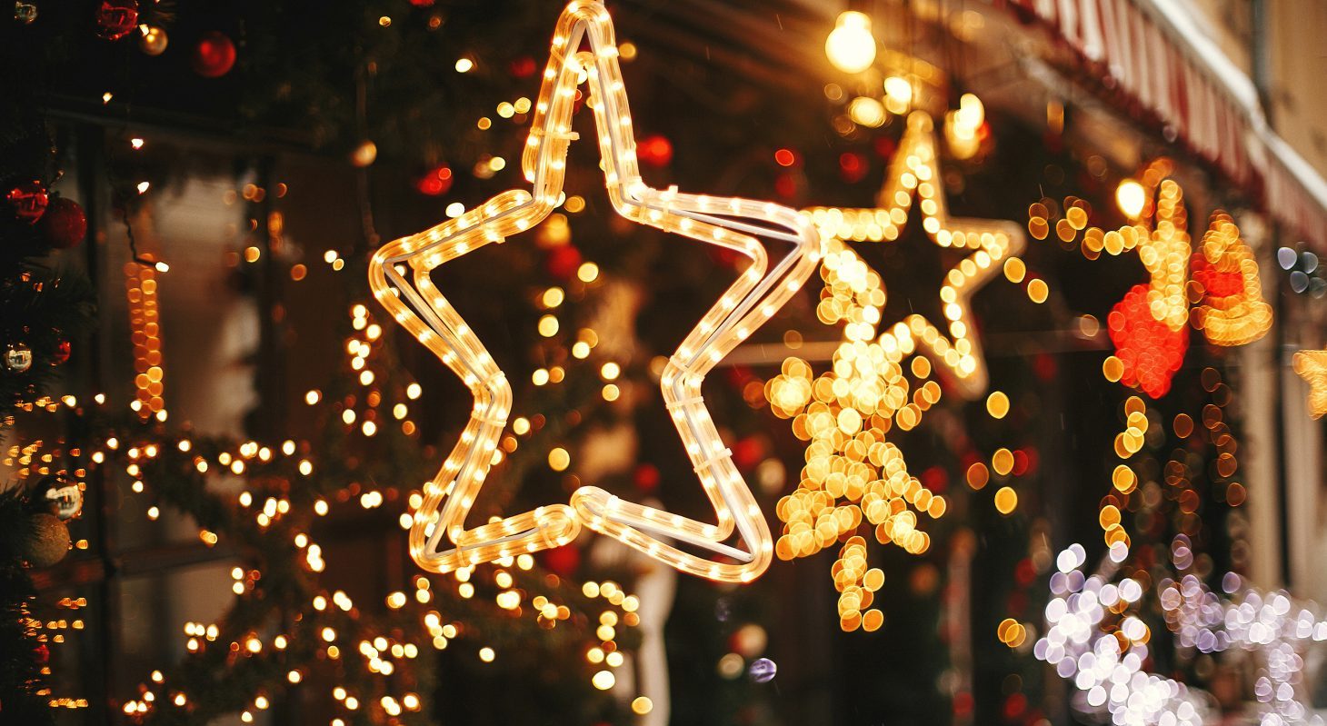 lights at a Christmas event on Maryland's Eastern Shore