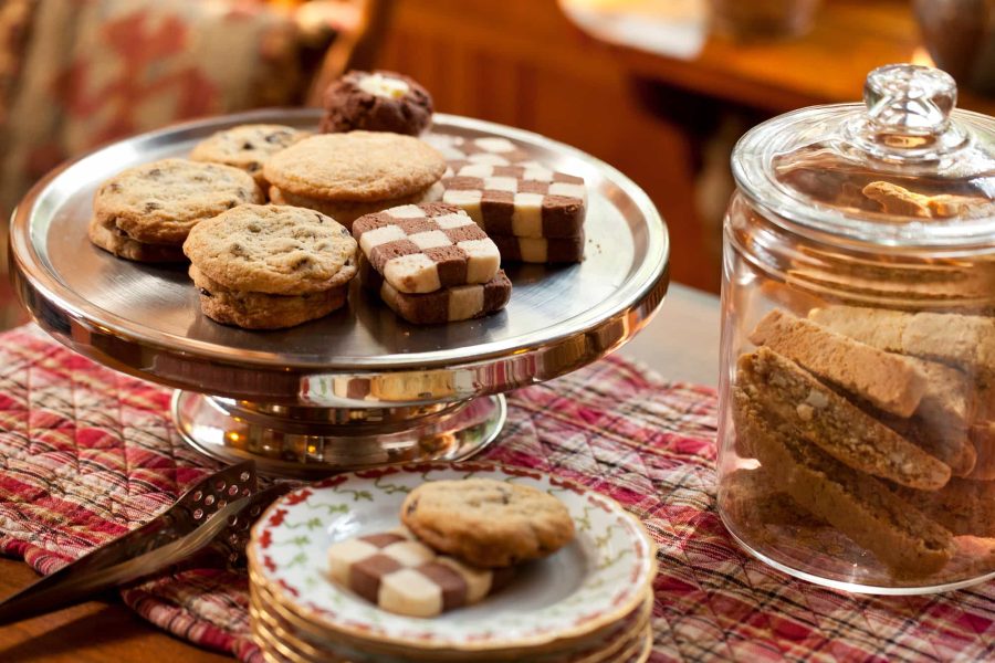 Fresh baked cookies at our romantic getaway in Maryland