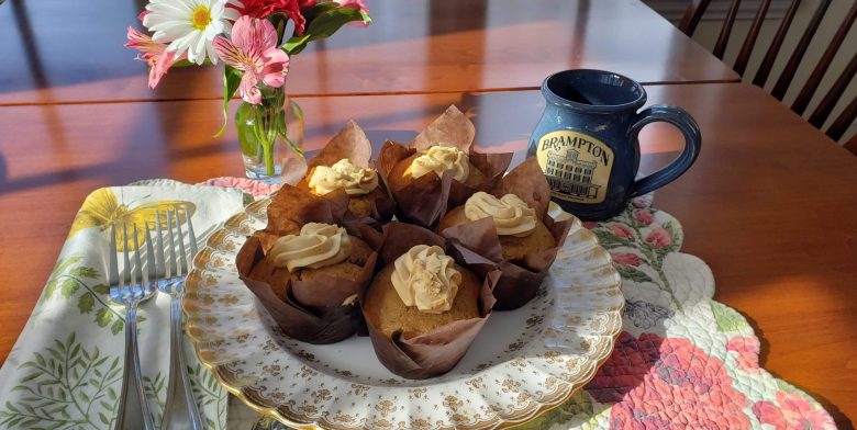 cappuccino muffins and coffee