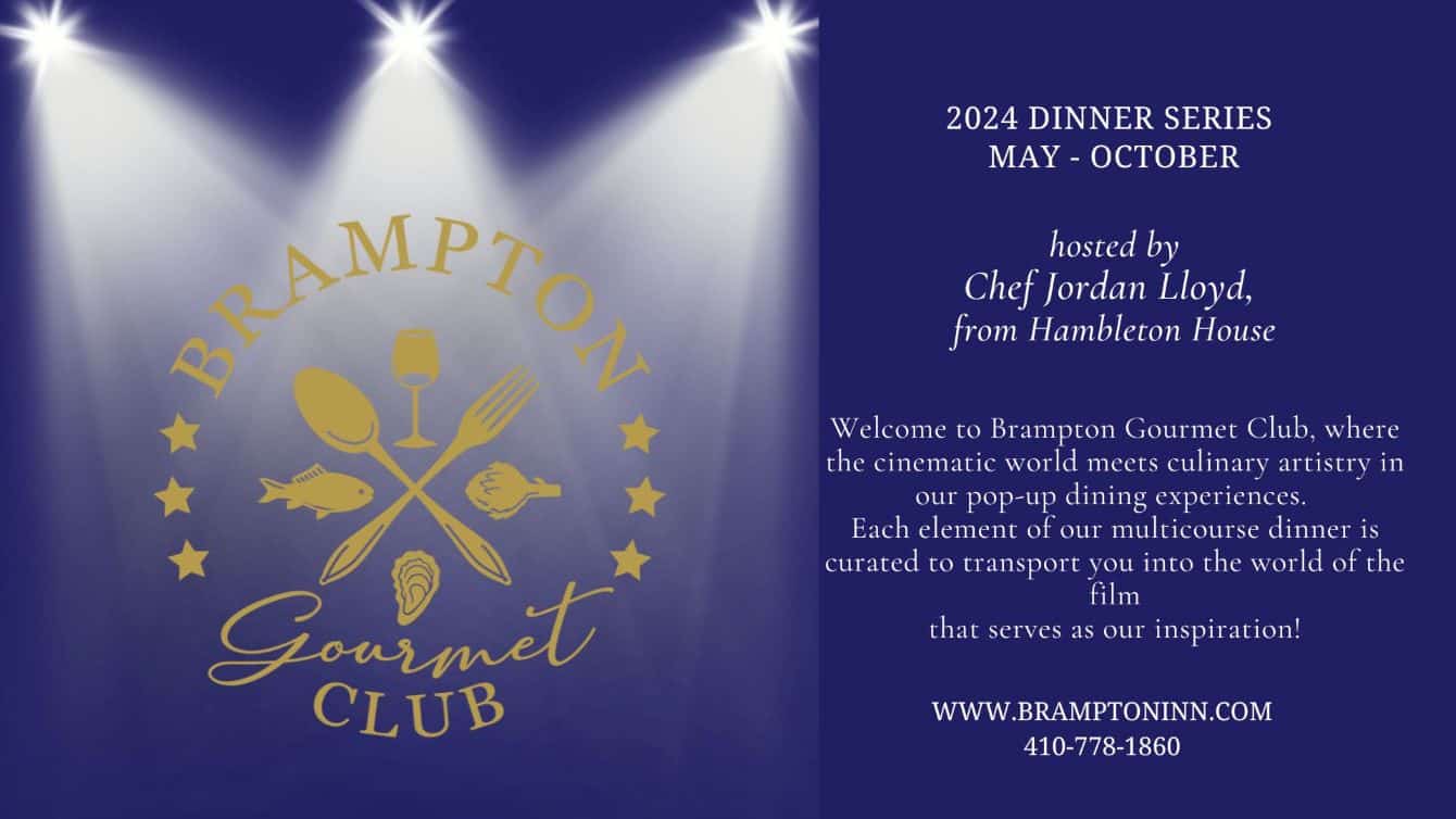 Gourmet Club dinner banner