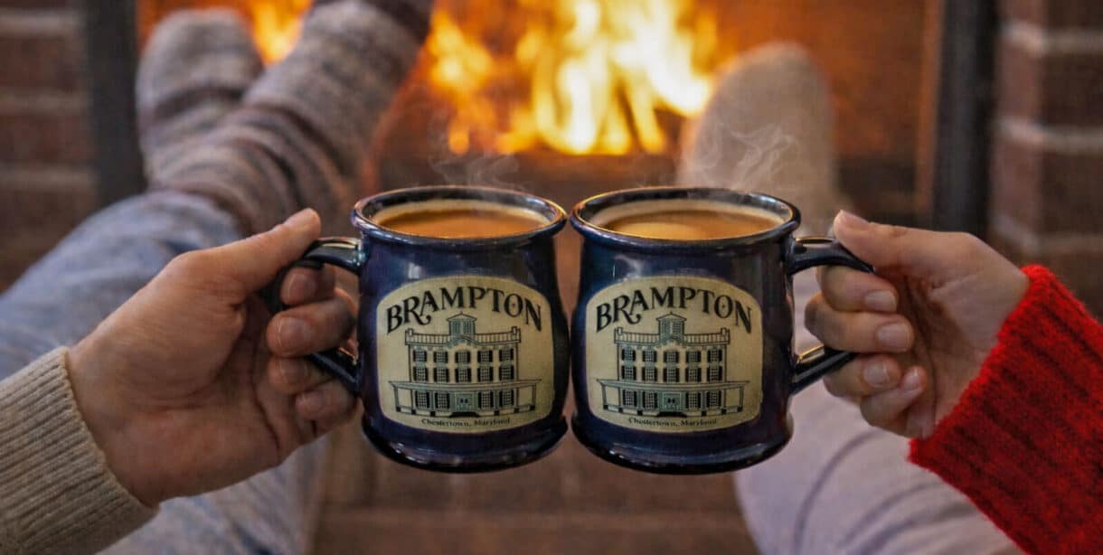 Brampton Winter Coffee Fireplace